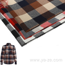 plaid check woven woolen fabric for Shirt clothing